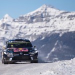 Andreas Mikkelsen (NOR) competes during the FIA World Rally Championship 2016 in Monte Carlo, Monaco on January 23, 2016
