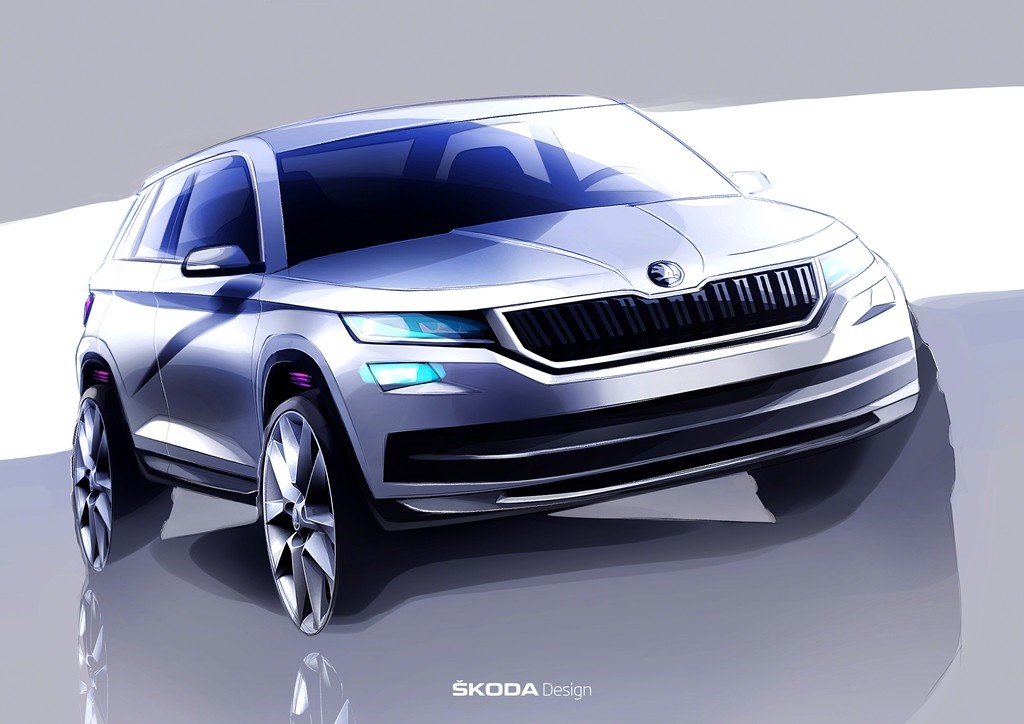 SKODA KODIAQ sketch 1