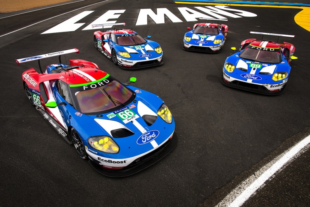 Vozy Ford GT týmu Ford Chip Ganassi Racing