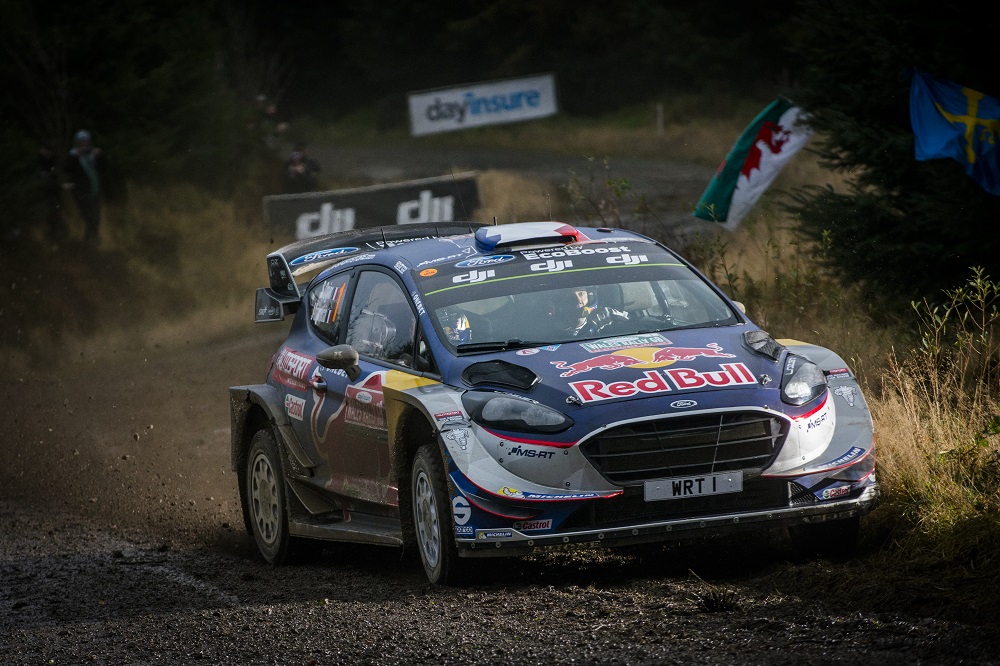 Sebastien Ogier (FRA) , Julien Ingrassia (FRA)  perform during FIA World Rally Championship in Deeside, Great Britain on  29.10.2018