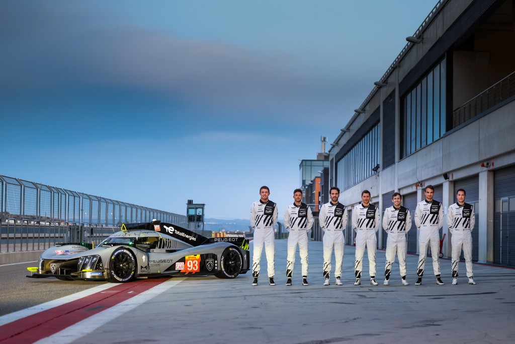 Peugeot TotalEnergies Hybrid 9X8 Hypercar, during a Private Test session of Peugeot Sport Official Team, from February 14 to 15, 2023 on the Circuit Motorland Aragon in Alcaniz, Spain - Photo Florent Gooden / DPPI