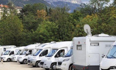 Campers at a camper site